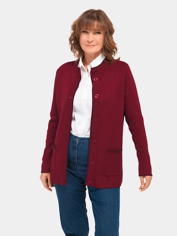 Goldner Knit Cardigan in Red: front