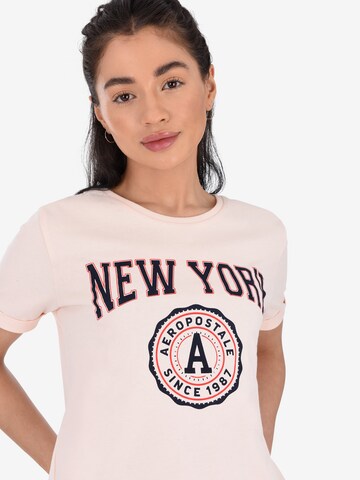 AÉROPOSTALE Shirt 'New York' in Pink