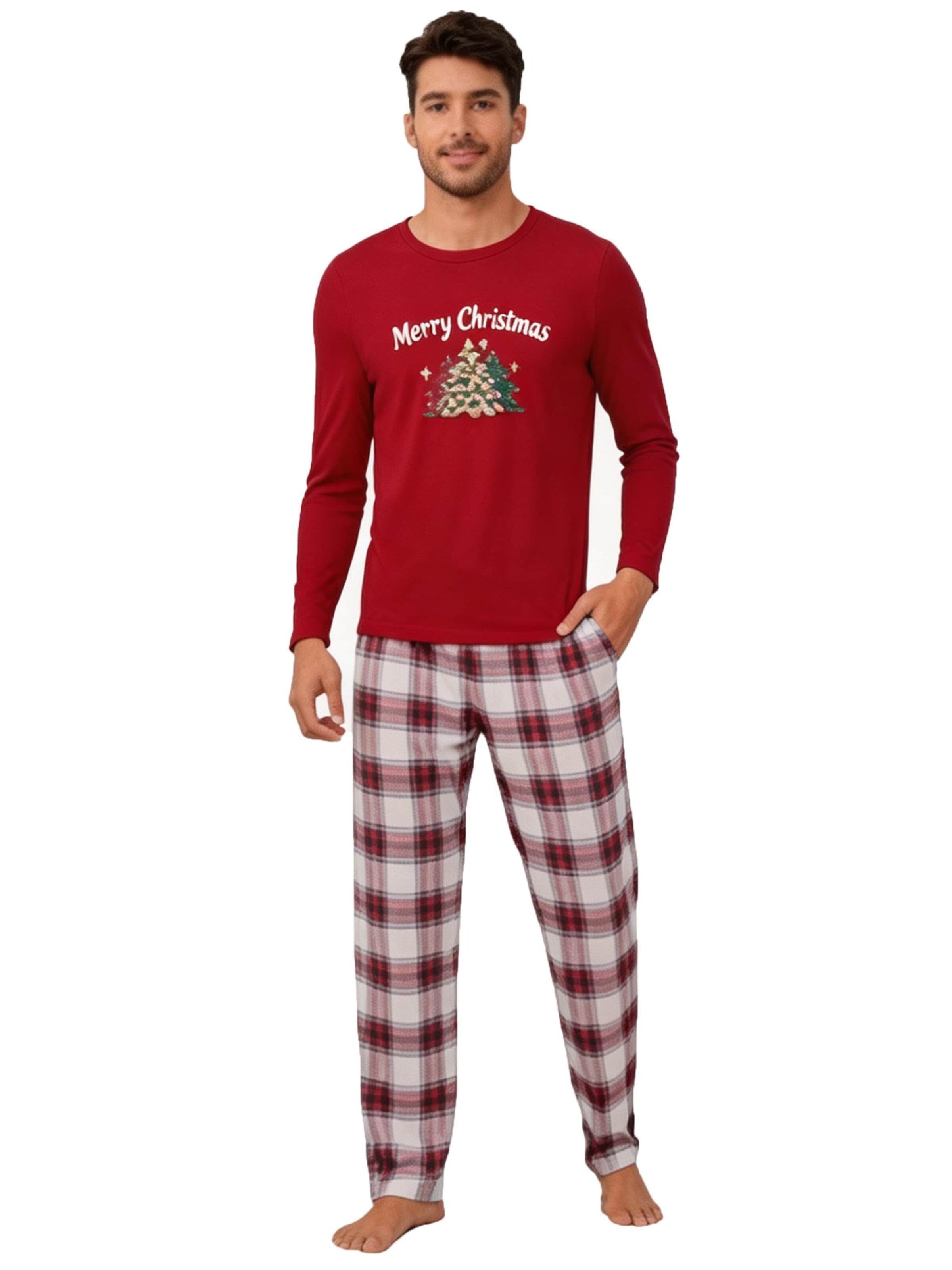 KoJooin Long Pajamas in Red: front