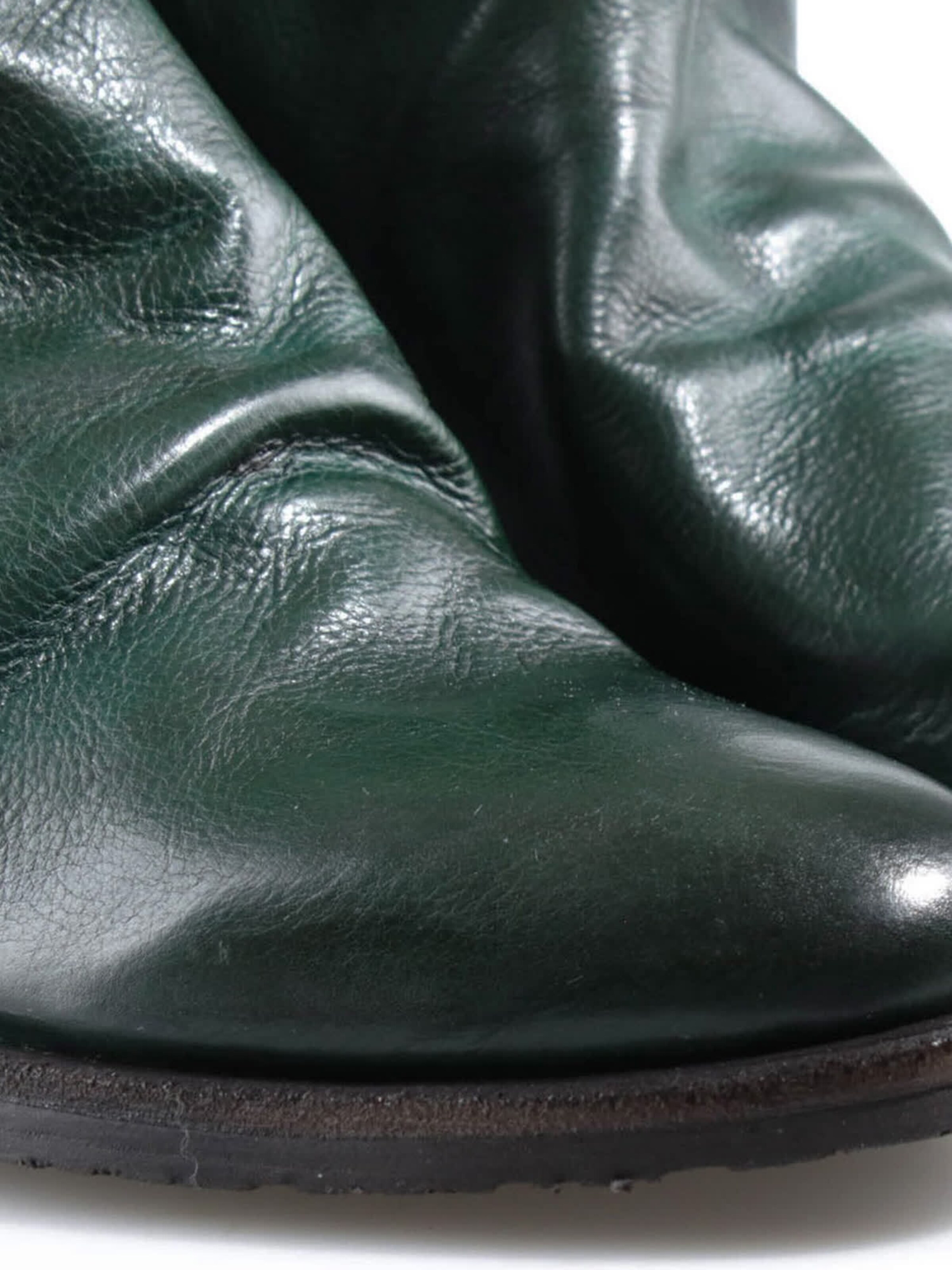 A.S.98 - Botas pelo tornozelo 'ROMY' em verde: frente