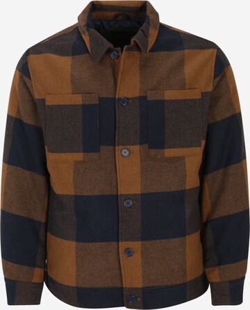 Jack & Jones Plus Tussenjas 'Jax' in Bruin: voorkant