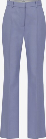 Calvin Klein Boot cut Pleated Pants in Blue: front