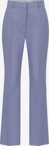 Calvin Klein Boot cut Pleated Pants in Blue: front