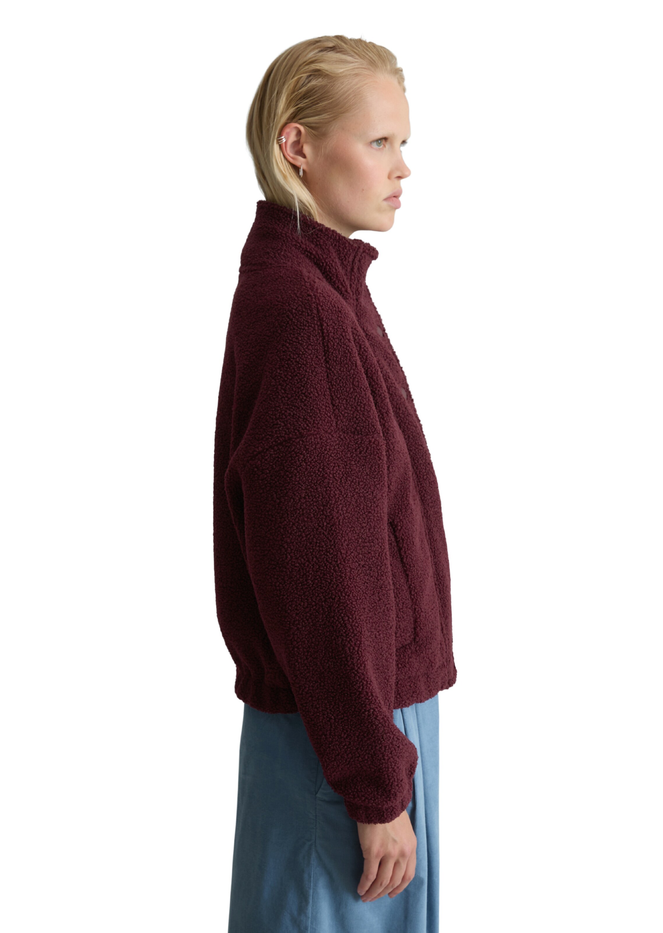Marc O'Polo DENIM Fleece jas in Rood