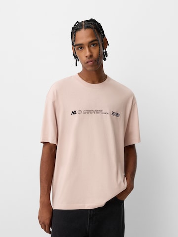 Bershka T-Shirt in Pink: Vorderseite
