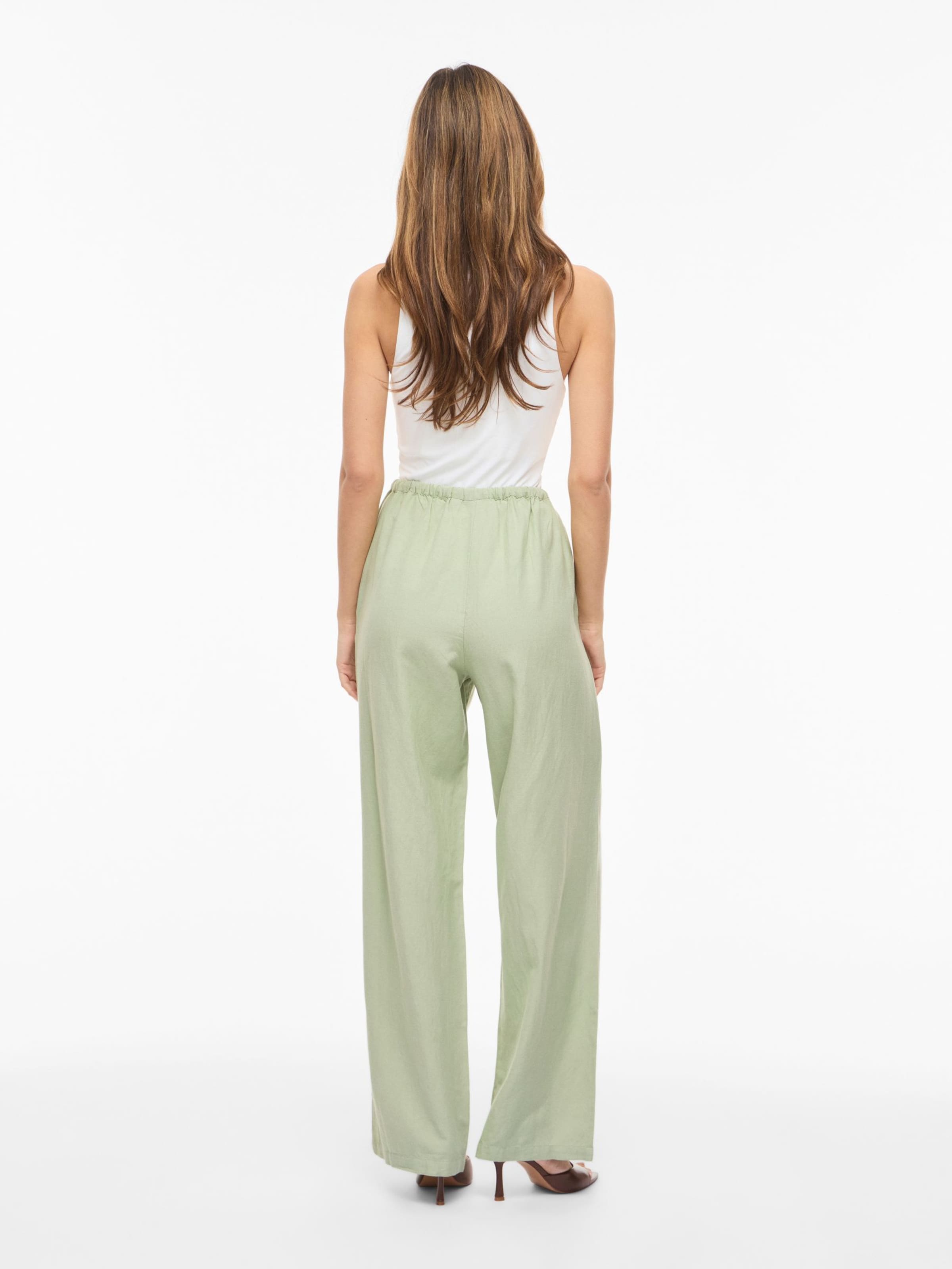 VILA Wide leg Pants in Green