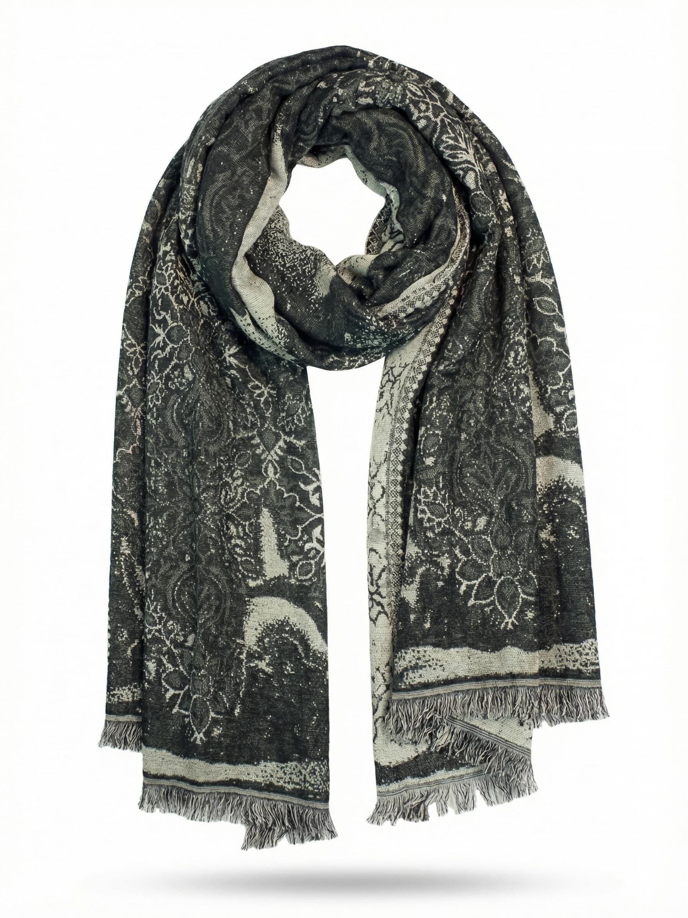 Sunsa Tuch 'Sunsa'‌‌‌‌‌‌‌ in Schwarz: Vorderseite