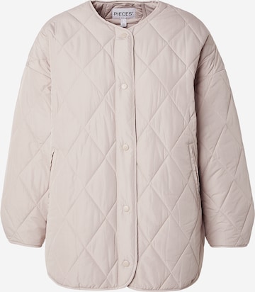 pelēks PIECES Curve Starpsezonu jaka 'PCSTELLA': no priekšpuses