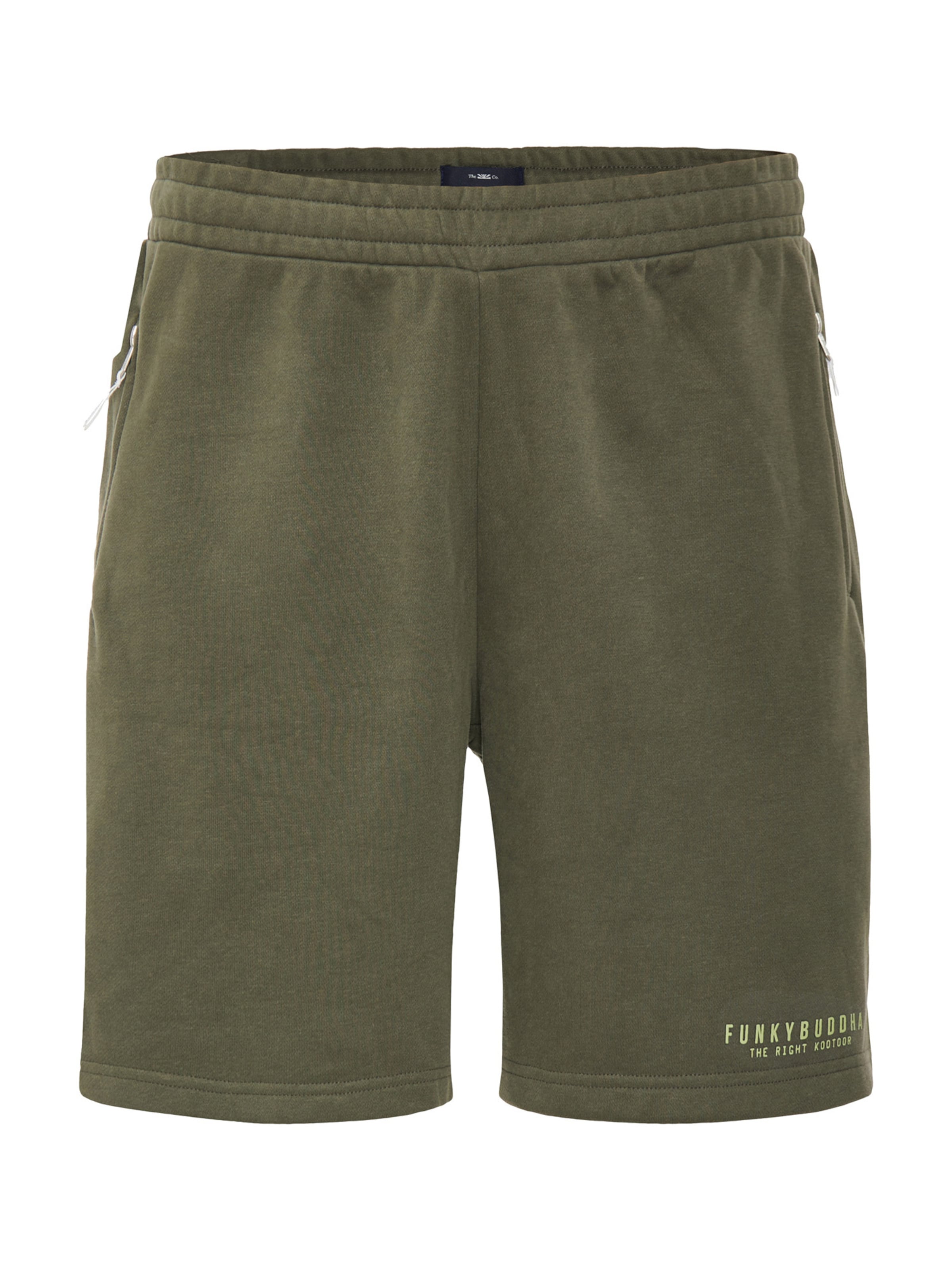 Funky Buddha Szabványos Nadrág - zöld: elől