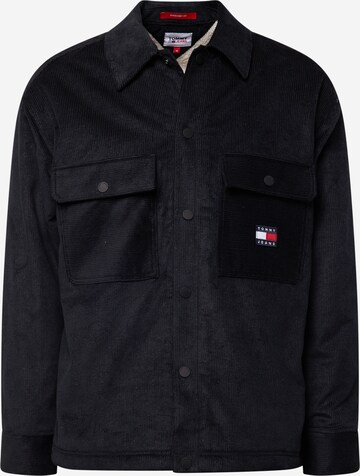 Tommy JeansRegular Fit Prijelazna jakna - crna boja: prednji dio