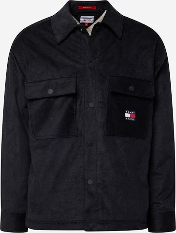 Coupe regular Veste mi-saison Tommy Jeans en noir : devant