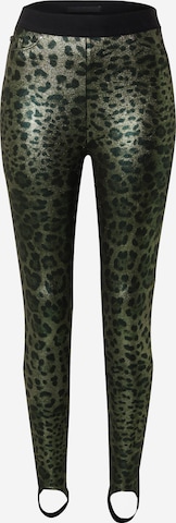 Skinny Leggings MAC en vert : devant