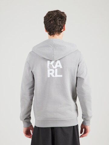 Karl Lagerfeld Bluza rozpinana w kolorze szary: przód