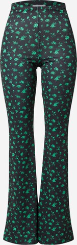 EDITED Flared Broek 'Zelinda' in Groen: voorkant