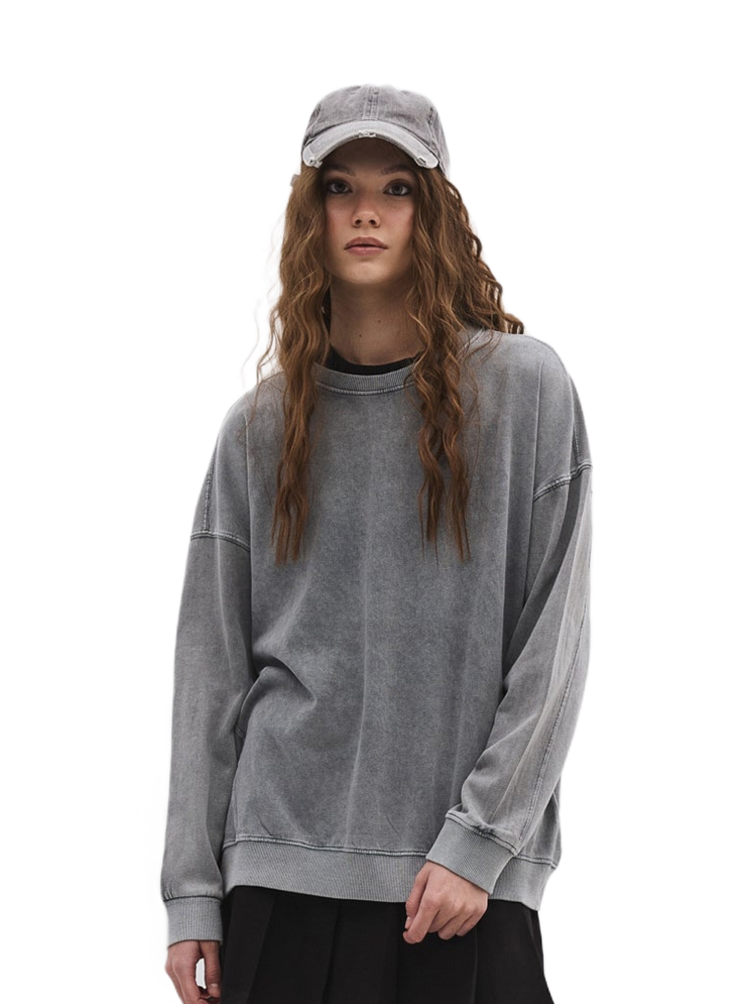 No Matter What Sweatshirt in Grey: front