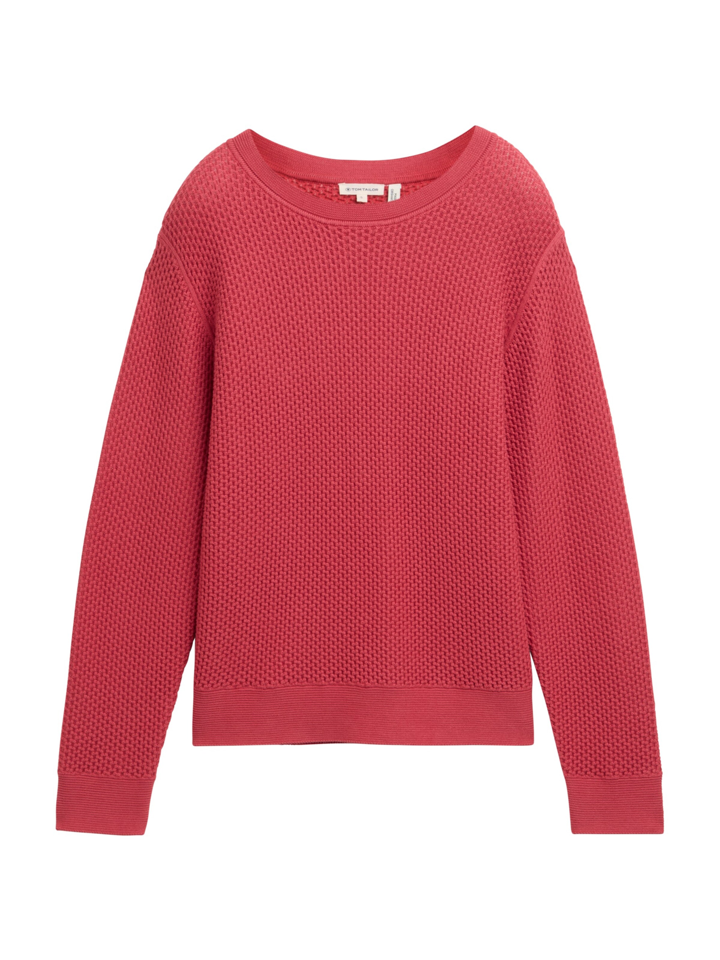 Pull-over TOM TAILOR en rouge : devant