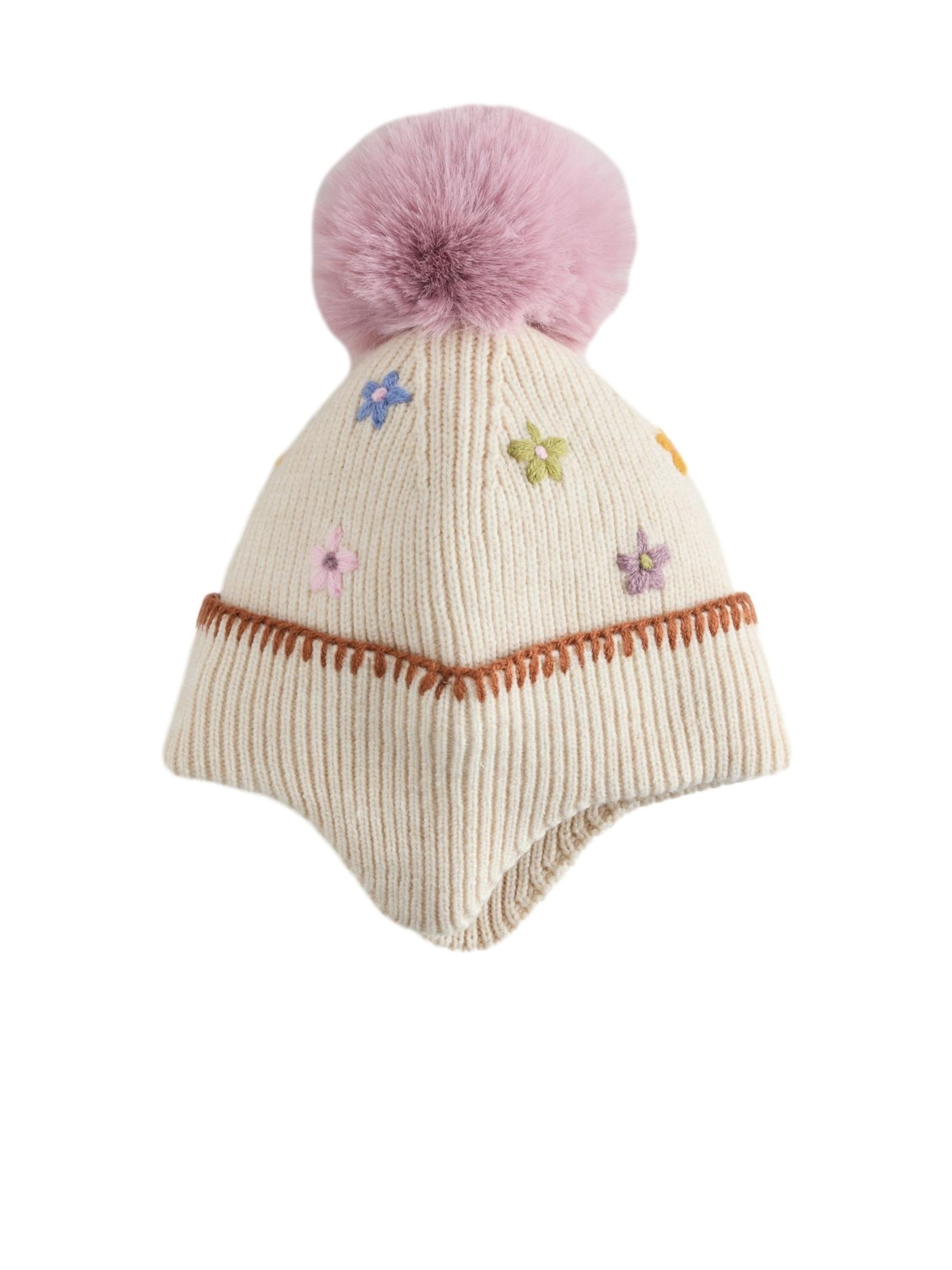Next Mütze in Beige: Vorderseite