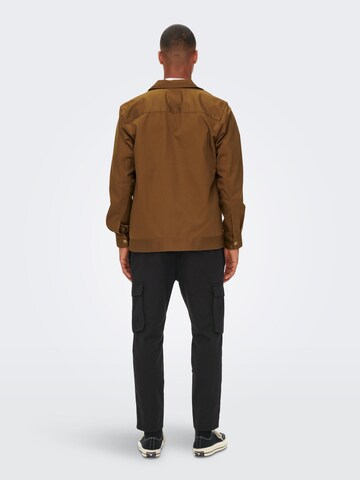 Only & Sons Jacke 'Toby' in Braun