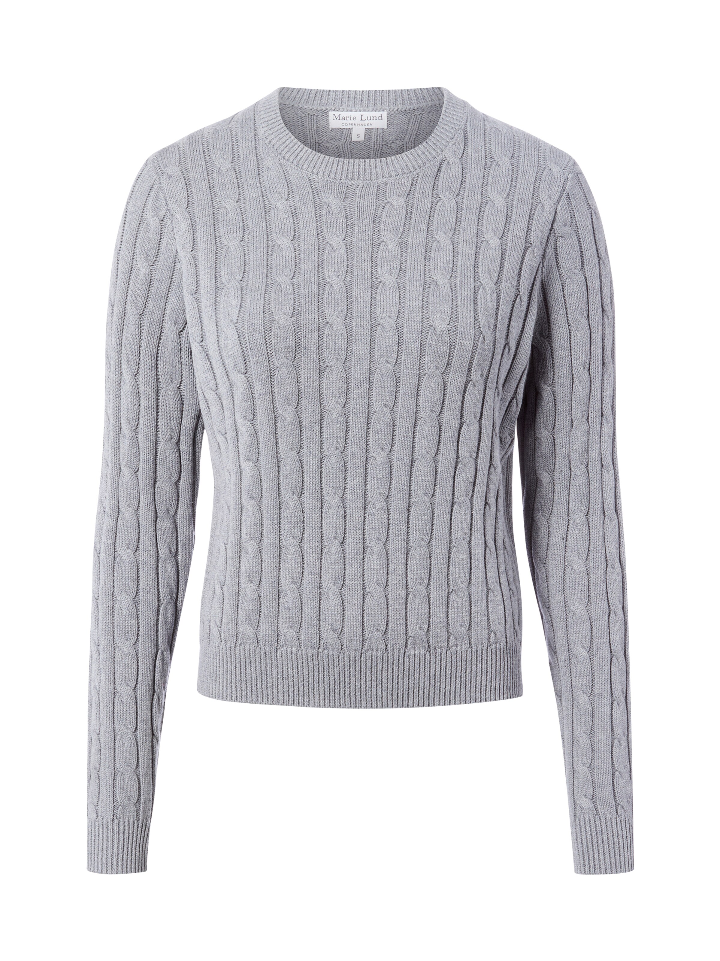 Marie Lund Pullover in Grau: Vorderseite