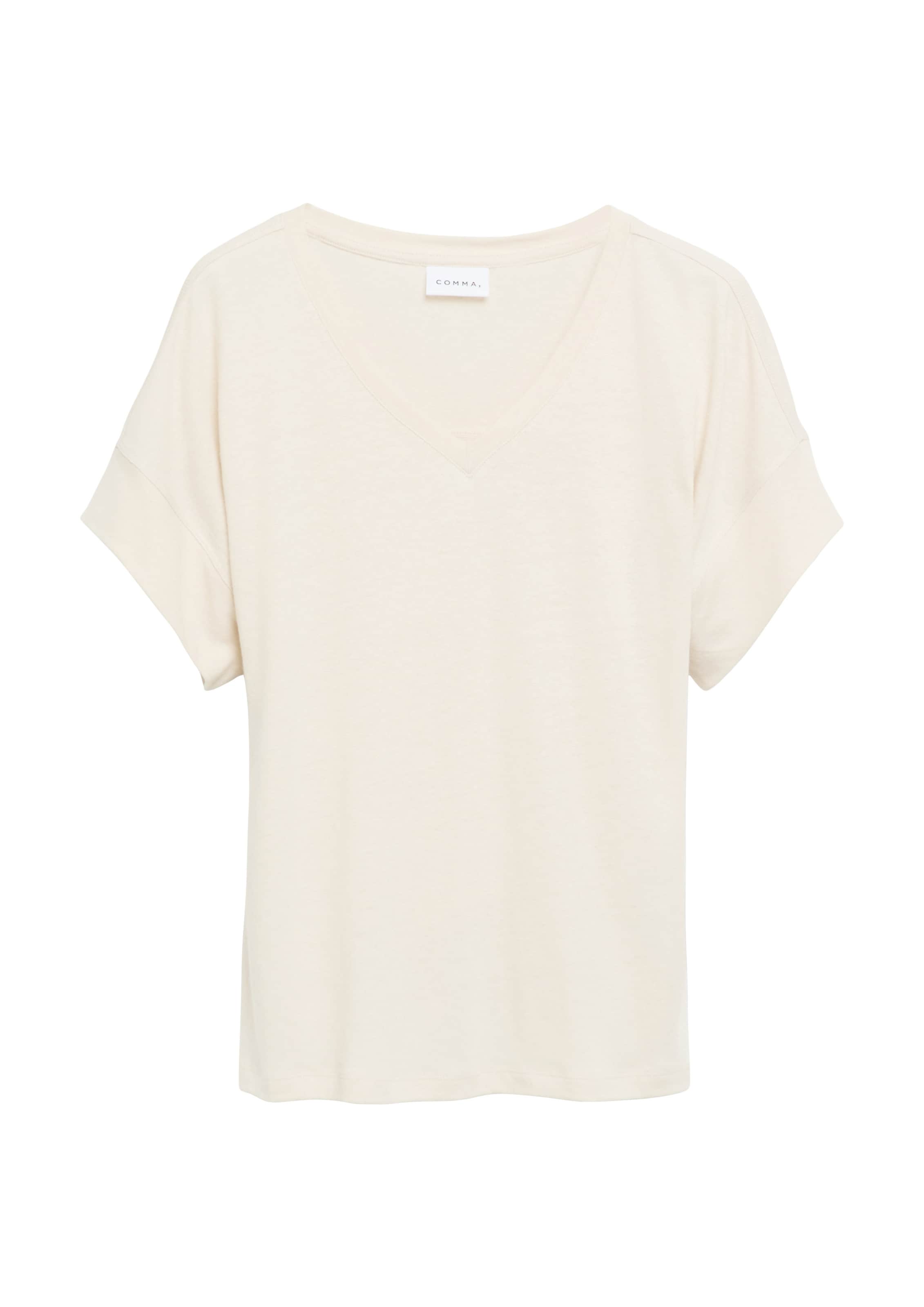 T-shirt COMMA en beige : devant