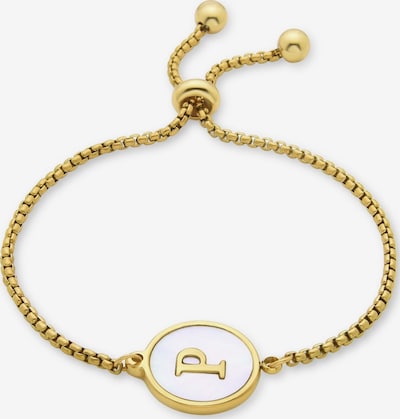 Luxenter Bracelet 'Alphabet' en 15 - 20 cm en or, Vue avec produit