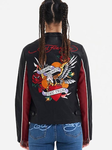 Ed Hardy Prehodna jakna 'Brave Hearts Stay True' | črna barva