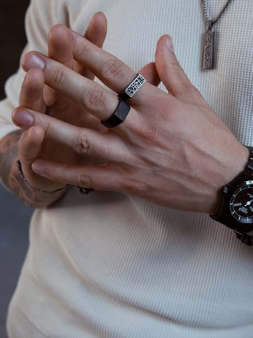 Bague Lucardi en noir