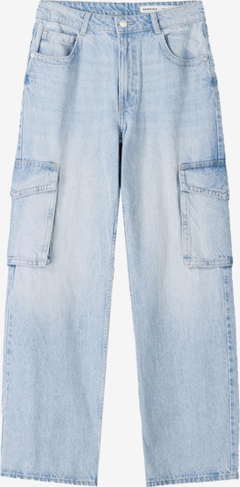 Bershka Cargofarkut värissä sininen denim, Tuotenäkymä