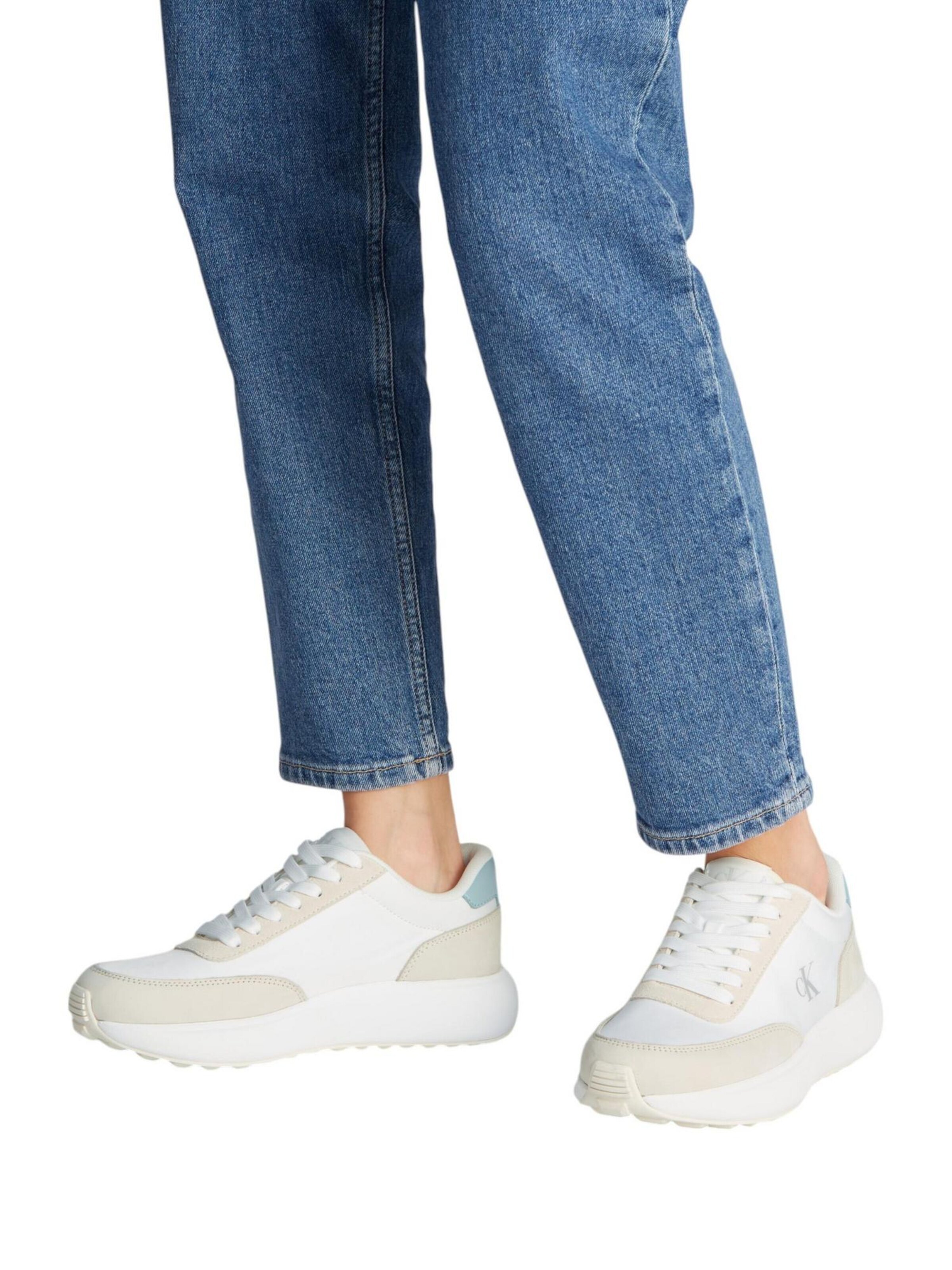 Calvin Klein Jeans Platform trainers in Beige