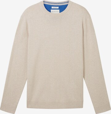 TOM TAILOR Sweater in Beige: front