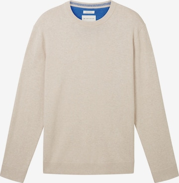 TOM TAILOR Sweater in Beige: front