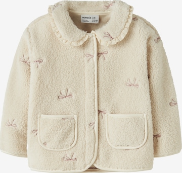 Veste en polaire NAME IT en beige : devant
