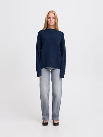 ICHI Trui 'Boston Ls7' in Blauw