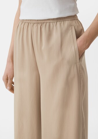 Wide Leg Pantalon comma casual identity en beige