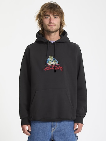 Volcom Sweatshirt in Black: front