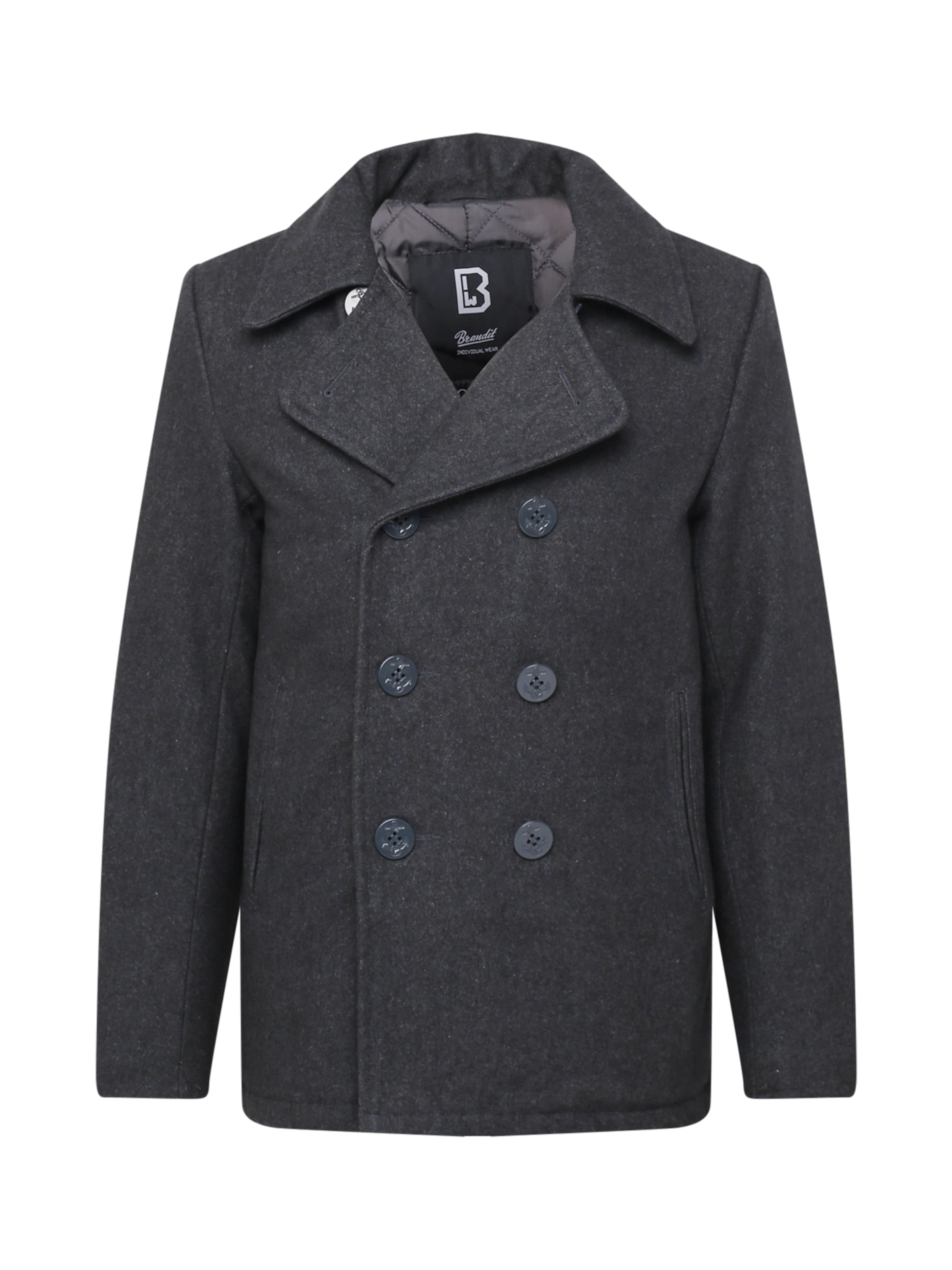 Brandit Vinterjakke 'Pea' i grå: forside