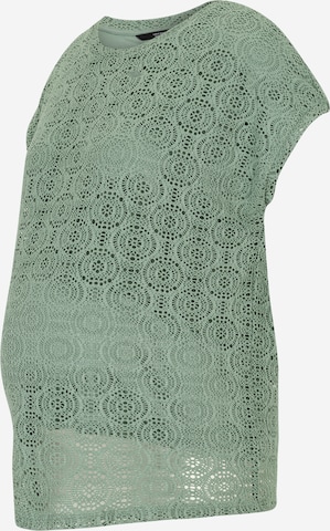 Vero Moda Maternity Shirt 'VMMMAYA AVA' in Groen: voorkant