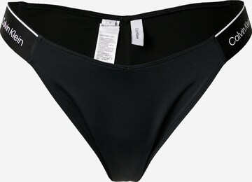 Calvin Klein Swimwear Regular Bikini Bottoms 'META LEGACY' in Black: front