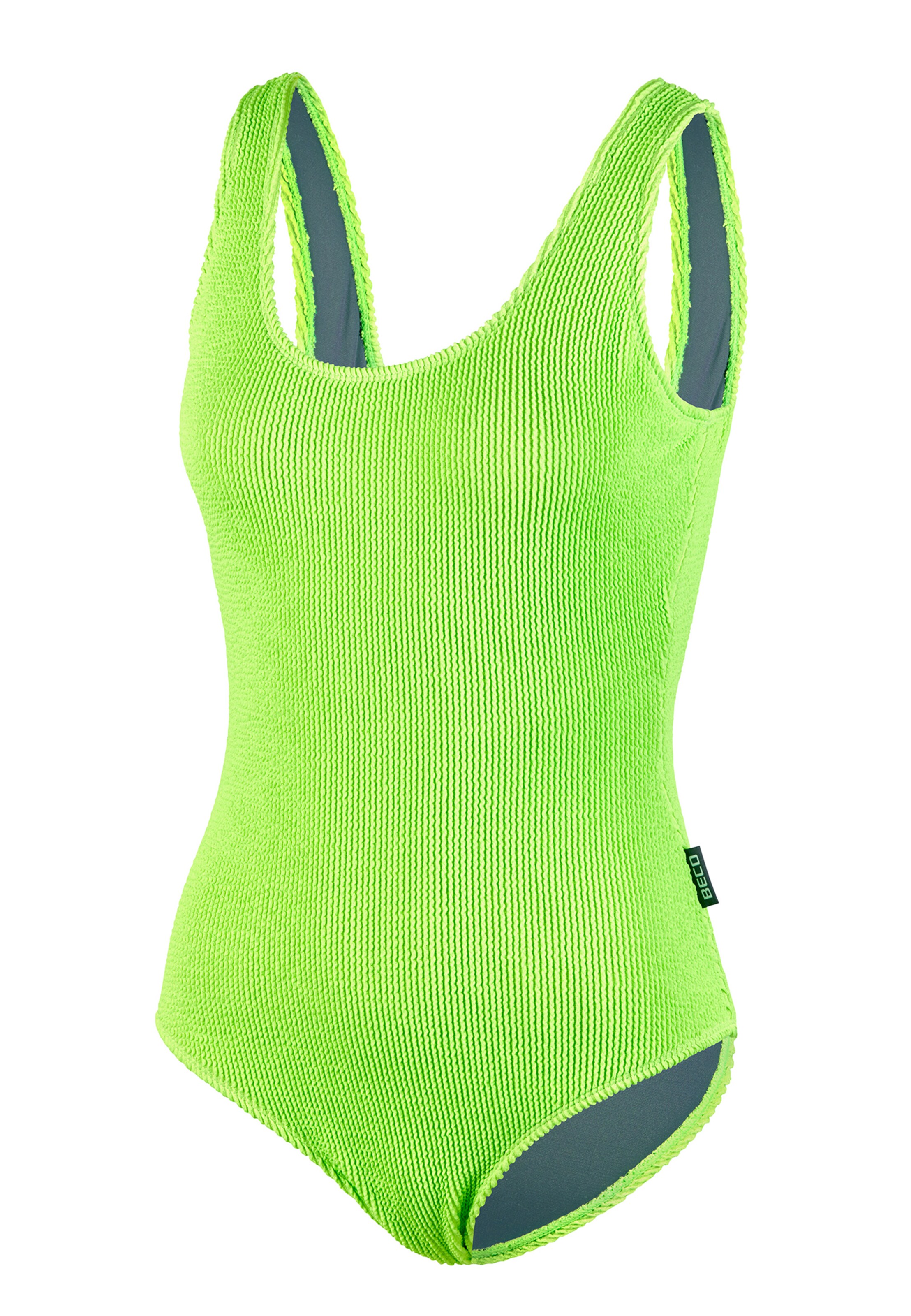 BECO the world of aquasports Bustier Badeanzug 'Crinkle Classic' in Grün