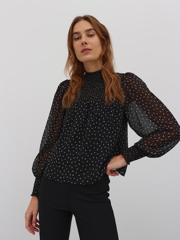 EDITED Blouse 'Gabriel' in Black: front