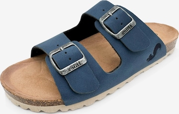 thies Mules 'thies 1856 ® Eco Bio Sandal' in Blue: front
