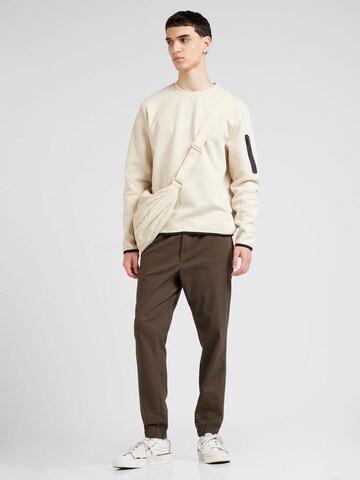 JACK & JONES Sweatshirt 'JCOFUSION' in Beige