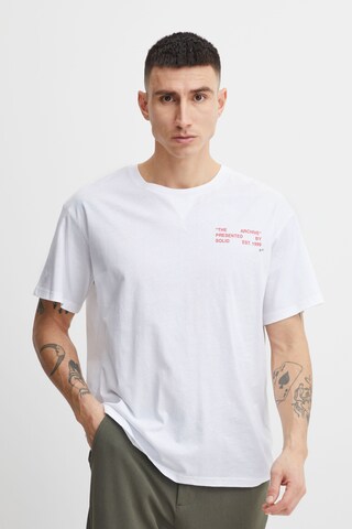 T-Shirt !Solid en blanc : devant