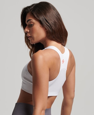 Superdry - Soutien Bustier Soutien de desporto em branco