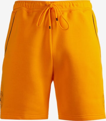 Jordan Regular Workout Pants in Yellow: front