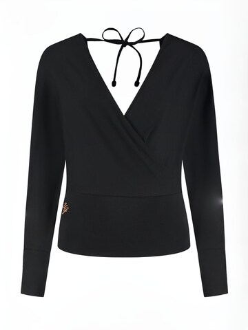 Urban Goddess Yoga & Activewear Sporttop 'Ala Yoga' in Schwarz: Vorderseite