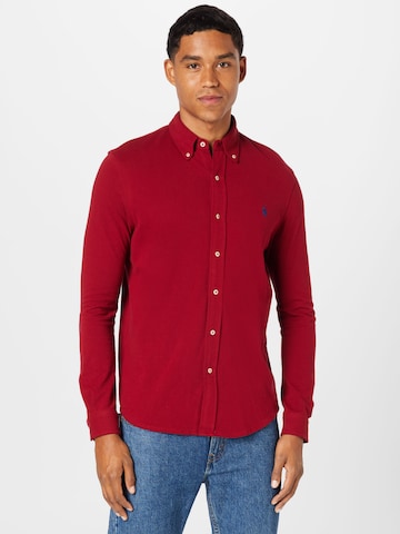 Polo Ralph Lauren Slim fit Button Up Shirt in Red: front
