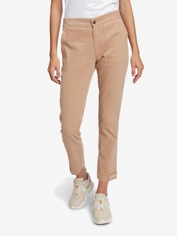 Cartoon Regular Pants in Beige: front