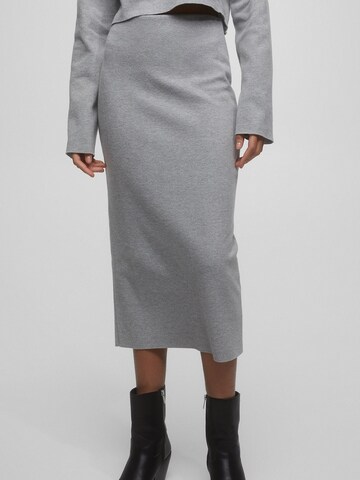 Pull&Bear Rock in Grau: Vorderseite