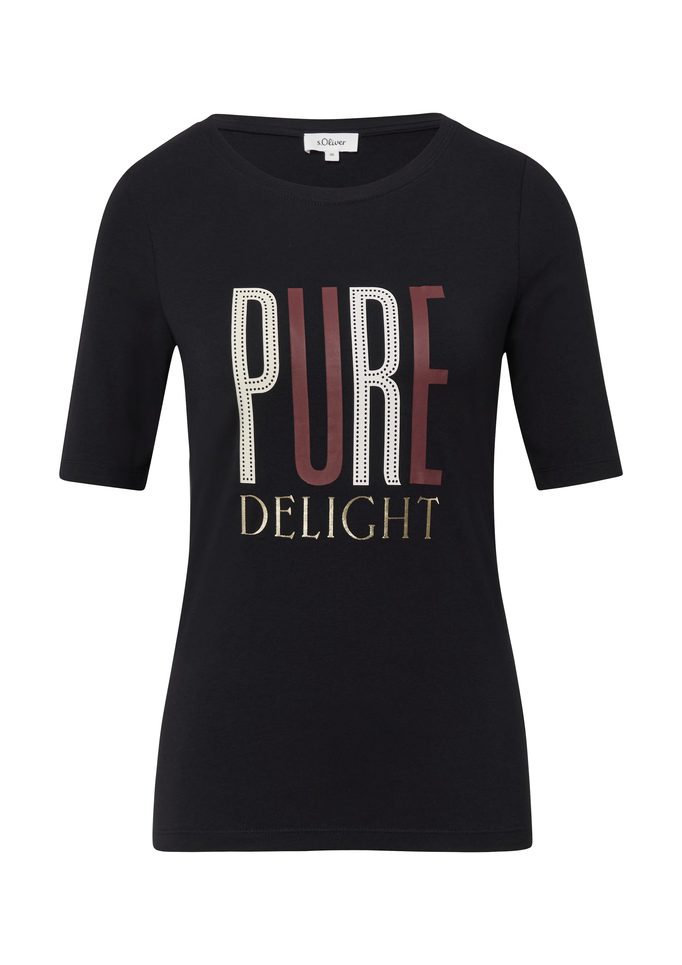 s.Oliver Shirt in Black: front